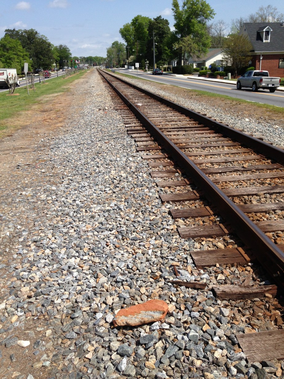 On the right side of the tracks...